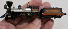 Bachmann American 4-4-0 & Tender Central Pacific Jupiter N Locomotive- For Parts