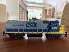 Life-Like HO CSX GP38-2 #2678 1986-1996 Diesel Locomotive TESTED WORKS