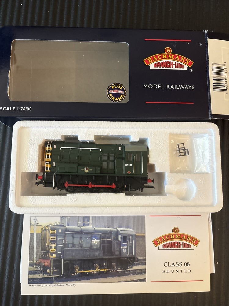Bachmann 32-112 OO Scale Class 08 Diesel Shunter Green D3336 TESTED WORKS