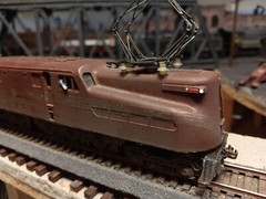 HO Vtg Penn Line PRR GG-1 Custom Ptd Wthrd, 8 wheel Dr. Kadee Cplrs 2 Engrs, Ltd