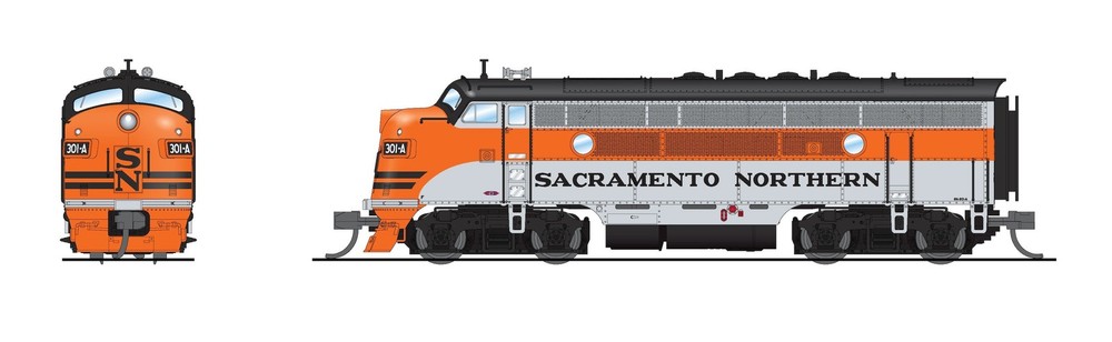 Broadway Limited 9217 N SN EMD F3A Diesel Locomotive with Sound/DC/DCC #301-D