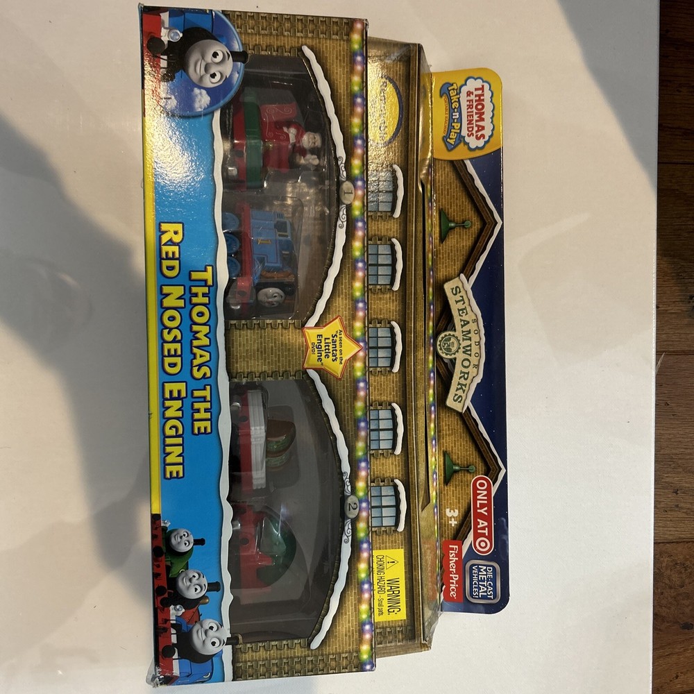THOMAS Take N Play Thomas the Red Nose Engine Christmas Rare 2013