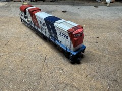 Vintage HO Scale Diesel Locomotive #4301 Patriotic Red White Blue Train Engine