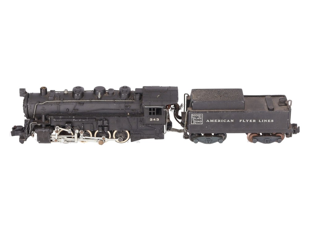 American Flyer 343 Vintage S Gauge Nickel Plate Road 0-8-0 Steam Switcher