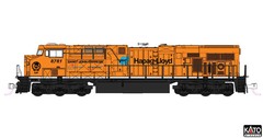 KATO N GAUGE ES44AC DC CP/HAPAG LLOYD #8781 PN 1768961
