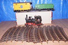 LGB G 20401 Start Set Steam Locomotive Stainz Brown Analog DC in OVP