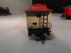 HO Scale 0-4-0 Steam Locomotive #94 and a Tender, passenger, baggage, caboose