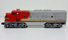 Lionel Postwar Santa Fe F3 AA Diesel Locomotive Set 2343 w/ Box Runs Lights Horn