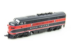 Stewart Hobbies HO F3A Phase II Powered High Fans Rock Island Locomotive