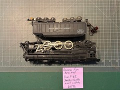 American Flyer S Train 322 Hudson Locomotive Engine & Diecast Tender RUNS SMOKES