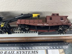 CP RAIL / CANADIAN PACIFIC 200 ton ROTATING HD WRECK CRANE w/TENDER HO SCALE NEW