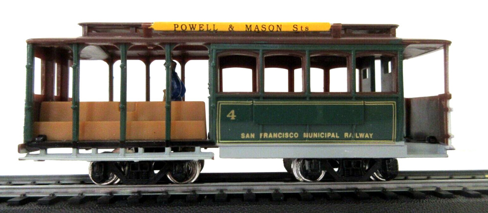 2 Classic Streetcars HO Scale San Francisco Powell & Mason Desire St Boxed