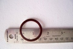 071 (D) LGB 69184 G SCALE,46.5 MM LOCOMOTIVE TRACTION TIRE, NYLON. BROWN
