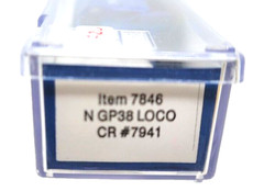 N Life-Like 7846 EMD GP38 Conrail Loco #7941 rapido couplers (Tested)