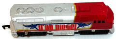 Vintage Iron Diesel Locomotive Train Toy State Industries Railroad