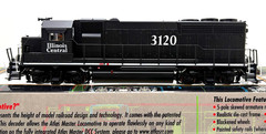 HO ATLAS 9711 MASTER GP-40 ILLINOIS CENTRAL IC # 3120 DUAL MODE DECODER
