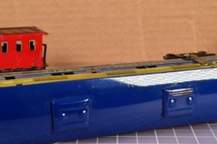 Tin Litho B&O dummy loco and Caboose with issues