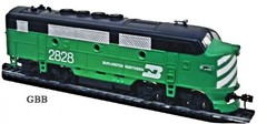 HO 1:87 Scale BURLINGTON NORTHERN F2-A Diesel Locomotive Model Power New 96805