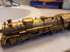 KEY IMPORTS BRASS HO SANTA FE 3450 4-6-4 MOST MODERN STEAM LOCOMOTIVE