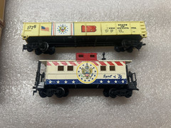 TYCO HO Scale Spirit of 76 Alco 430 Locomotive 4 Box Cars Complete Consist Set+2