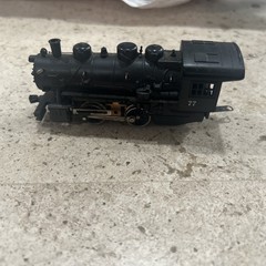 Vintage HO Scale Lima Black 77 Alco 1930 Steam Locomotive