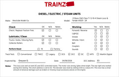 Westside Model Co. O Brass C&O Class T-1 2-10-4 Steam Loco & Tender #3031 – 2R