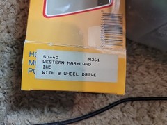 HO Scale 6-Wheel Western Maryland Diesel Locomotive #7549