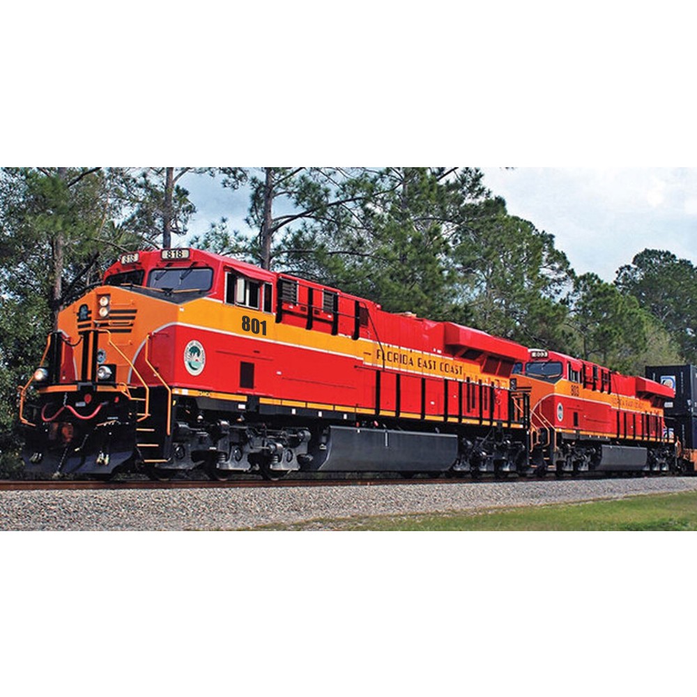 Kato 176-8946-DCC – GE ES44DC w/ DCC Florida East Coast #801 Locomotive N Scale