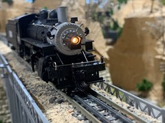 HO Scale 2-6-0 Mogul DC Steam Locomotive Oil Tender Missouri Pacific MP #7800