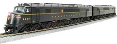 Broadway Limited HO 2502 PRR CENTIPEDE #5829/#5817 SET, BRUNSWICK GREEN, BUFF LE
