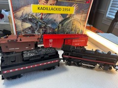 🚂 LIONEL – PENN R.R. 2-4-2 STEAM LOCO, TENDER, BOXCAR, CABOOSE – NEW🔥 L2073