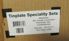 MTH Tinplate #10-1217-1 “MAYFLOWER” Std Gauge Locomotive + Passenger Set NIB