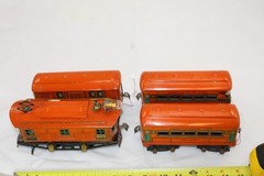 O Gauge – Pre-War American Flyer – Paul Revere Boxcab Set – Orange