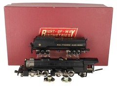 Right-of-Way 5001 O Scale BRASS B&O KK2 2-6-6-2 Steam Locomotive & Tender #7450