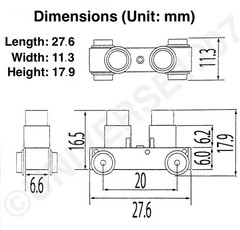 N/HOn30/HOe/009 TGW 9 mm Gauge Wagon Power Drive Chassis w/Frames 20mm/5.6mm H0e