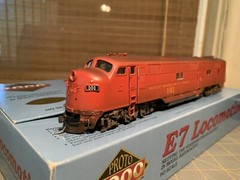 Proto 2000 HO E7 Locomotive GM&O A Unit, 101 Custom Painted And Weathered
