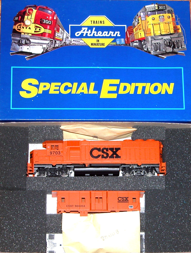 HO ATHEARN 2214 SPECIAL EDITION GP40-2 BW CABOOSE CSX MOW
