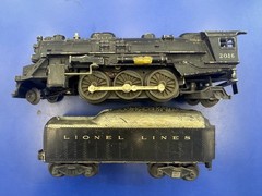 Lionel O Gauge #2016 2-6-2 Steam Locomotive & Lionel Lines Tender Parts/Fix