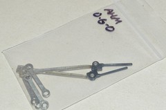 HO scale steam locomotive PARTS AHM Rivarossi side main rods set 0-6-0