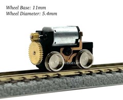 Z/Nn3/Nm/H0f/H0i/HOz Scale 6.5mm Gauge Locomotive Power Drive Chassis 11mm/5.4mm