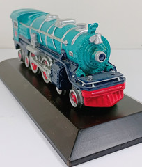 Lionel 1931 # 400E Blue Comet Locomotive Engine Display on Wood Base.