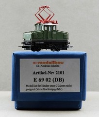 Z Modellbau Dr. Andreas Scheibe E 69 02 (DB) #2101 Locomotive Z Gauge