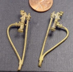 O SCALE On3/On30 BRASS STEAM LOCOMOTIVE INJECTOR SET WISEMAN OB-38/39