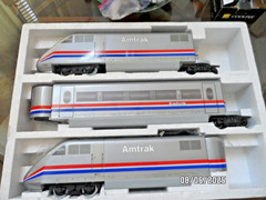 LGB LEHMANN G SCALE BIG TRAINS ABA HIGH SPEED AMTRAK 3 UNIT IN IN BOX 91950