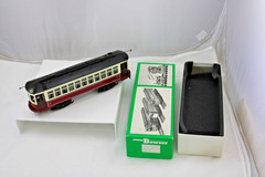 O Scale – Bowser Trolley – Red/Cream Brill Trolley