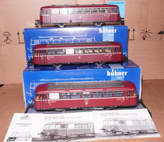 Hübner Spur 1 Digital Diesel Locomotive Set DB VT 98 Rot Epoche IV OVP
