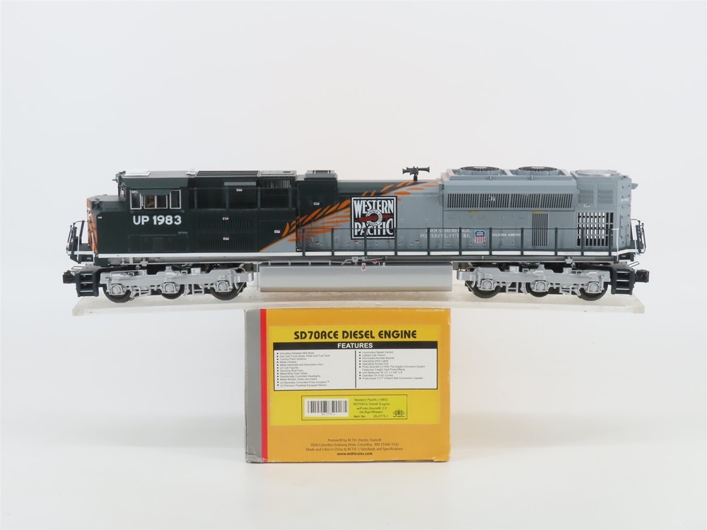 O Gauge 3-Rail MTH 20-2775-1 UP WP Heritage EMD SD70ACe Diesel #1983 w/ Sound