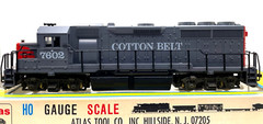 HO ATLAS 7037 GP 40 COTTON BELT # 7602