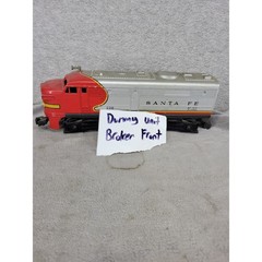 Lionel 220 Santa Fe Alco A Diesel Dummy Unit Warbonnet Red Silver O Gauge 1957