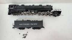Akane HO Southern Pacific Class AC-8 To AV-12 4-8-8-2 Steam Loco Brass Painted